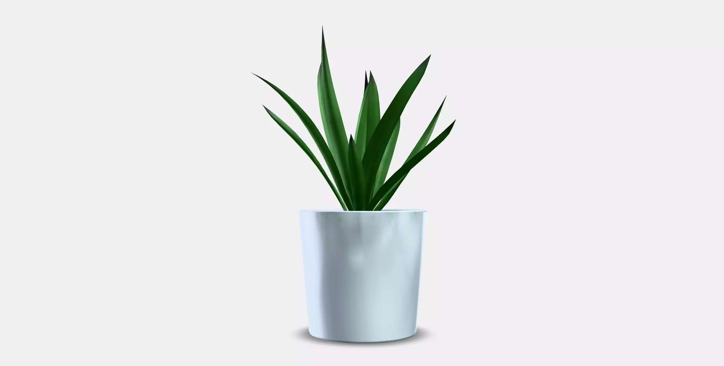 FEJKA Artificial potted plant with pot Low-poly 3D model_0