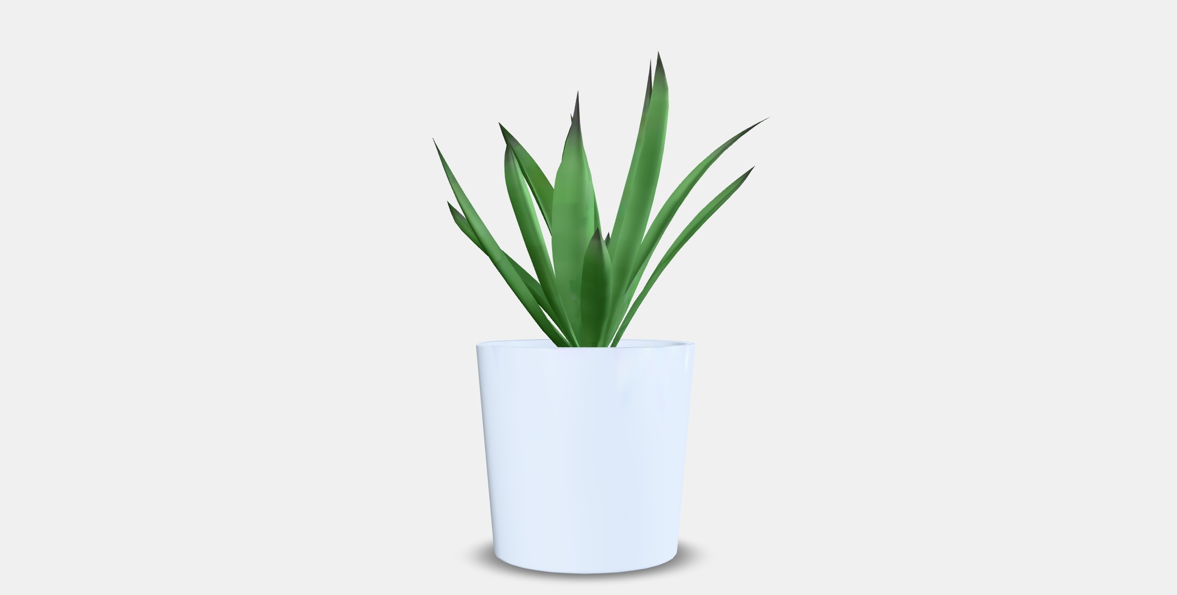 FEJKA Artificial potted plant with pot Low-poly 3D model_16