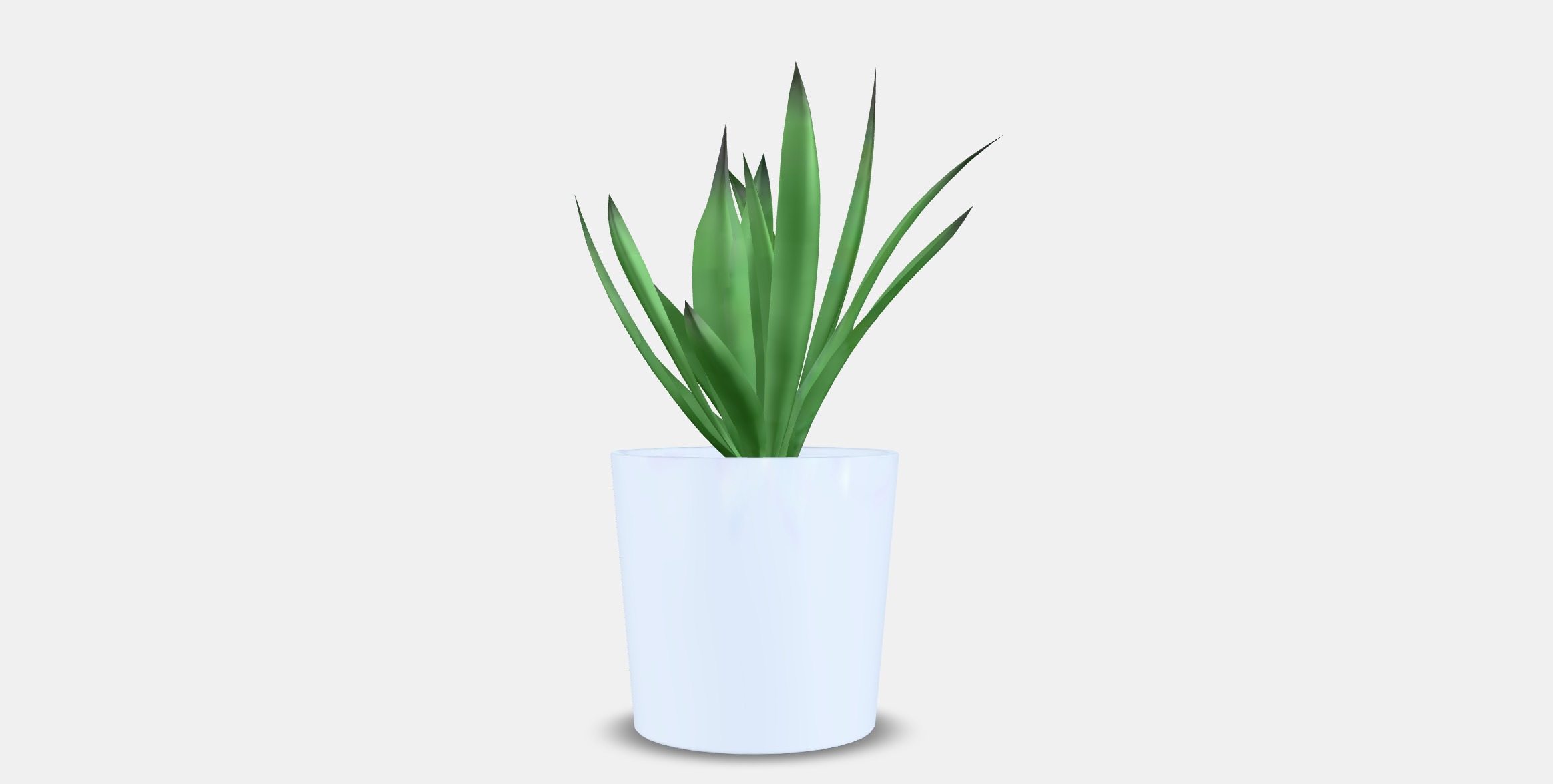 FEJKA Artificial potted plant with pot Low-poly 3D model_14