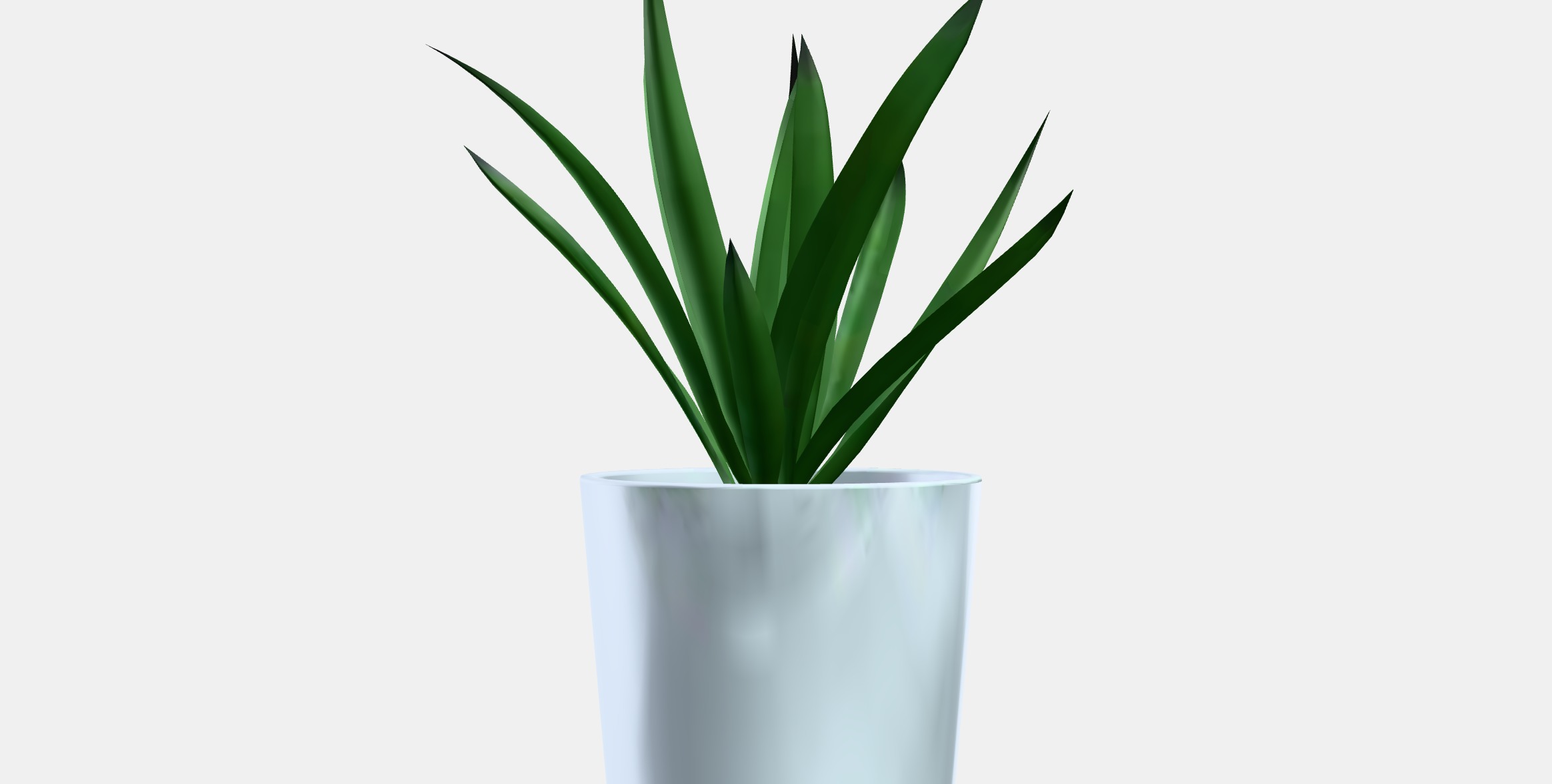 FEJKA Artificial potted plant with pot Low-poly 3D model_9