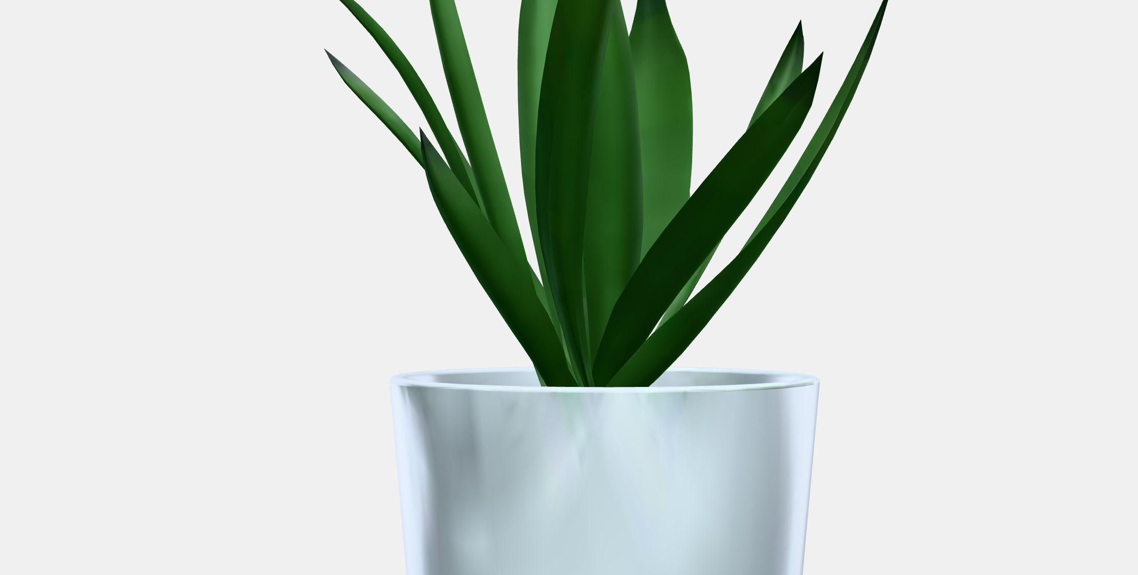 FEJKA Artificial potted plant with pot Low-poly 3D model_11