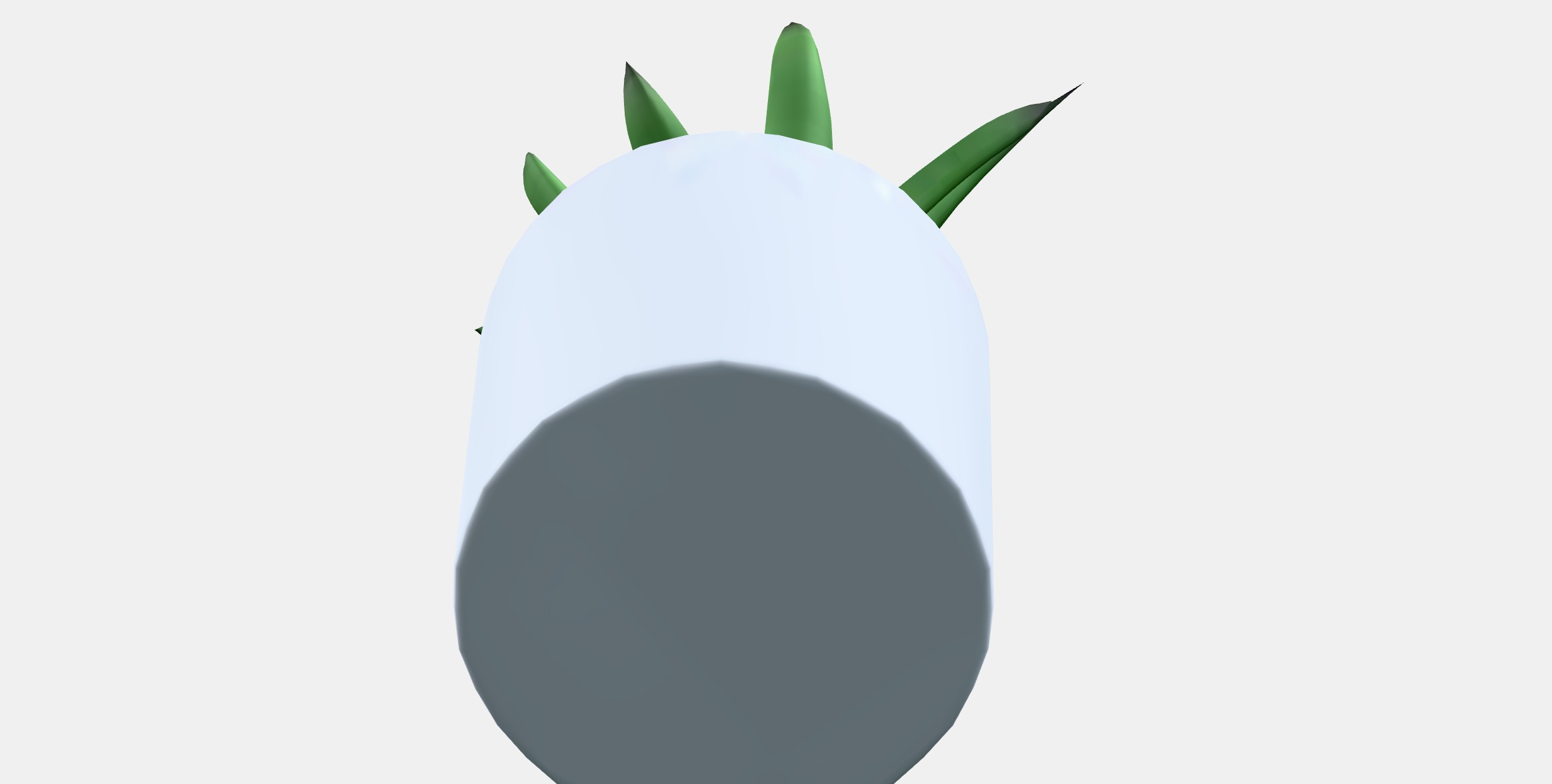 FEJKA Artificial potted plant with pot Low-poly 3D model_8