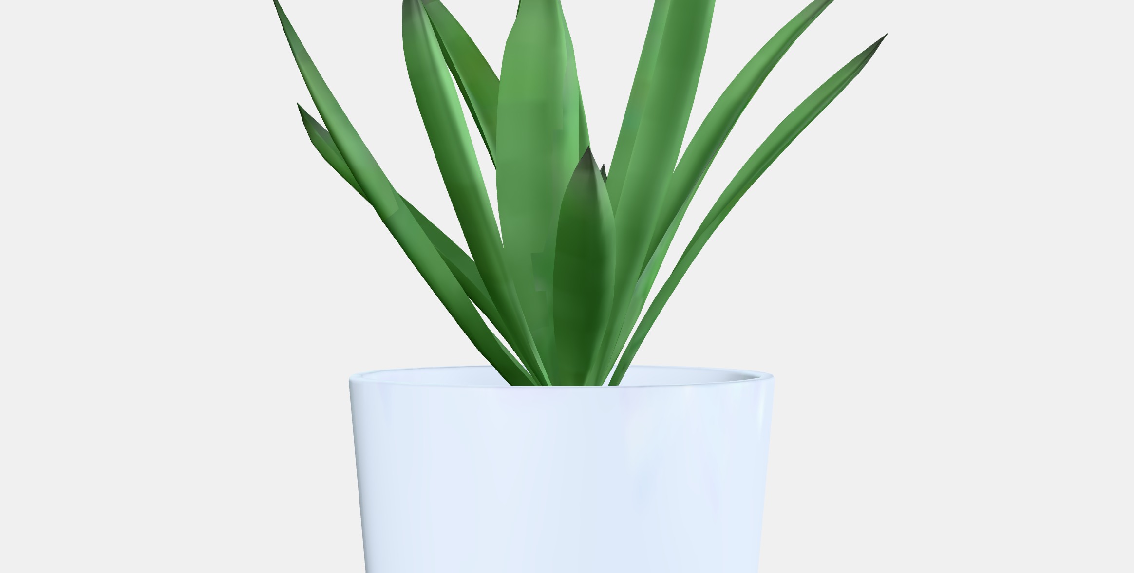 FEJKA Artificial potted plant with pot Low-poly 3D model_2