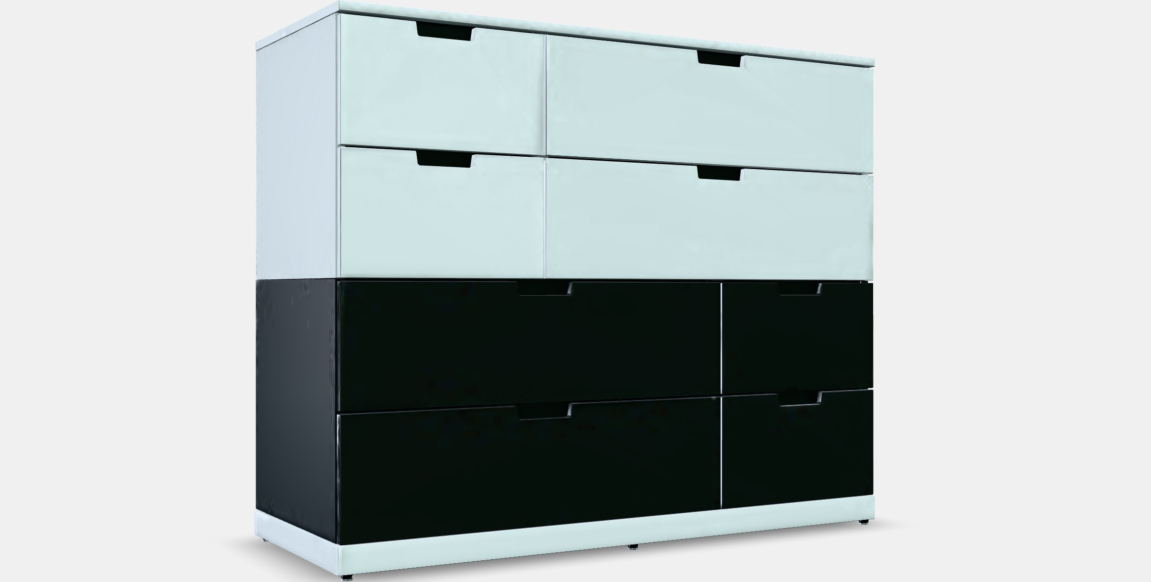 NORDLI Chest of 8 drawers 7 Low-poly 3D model_9