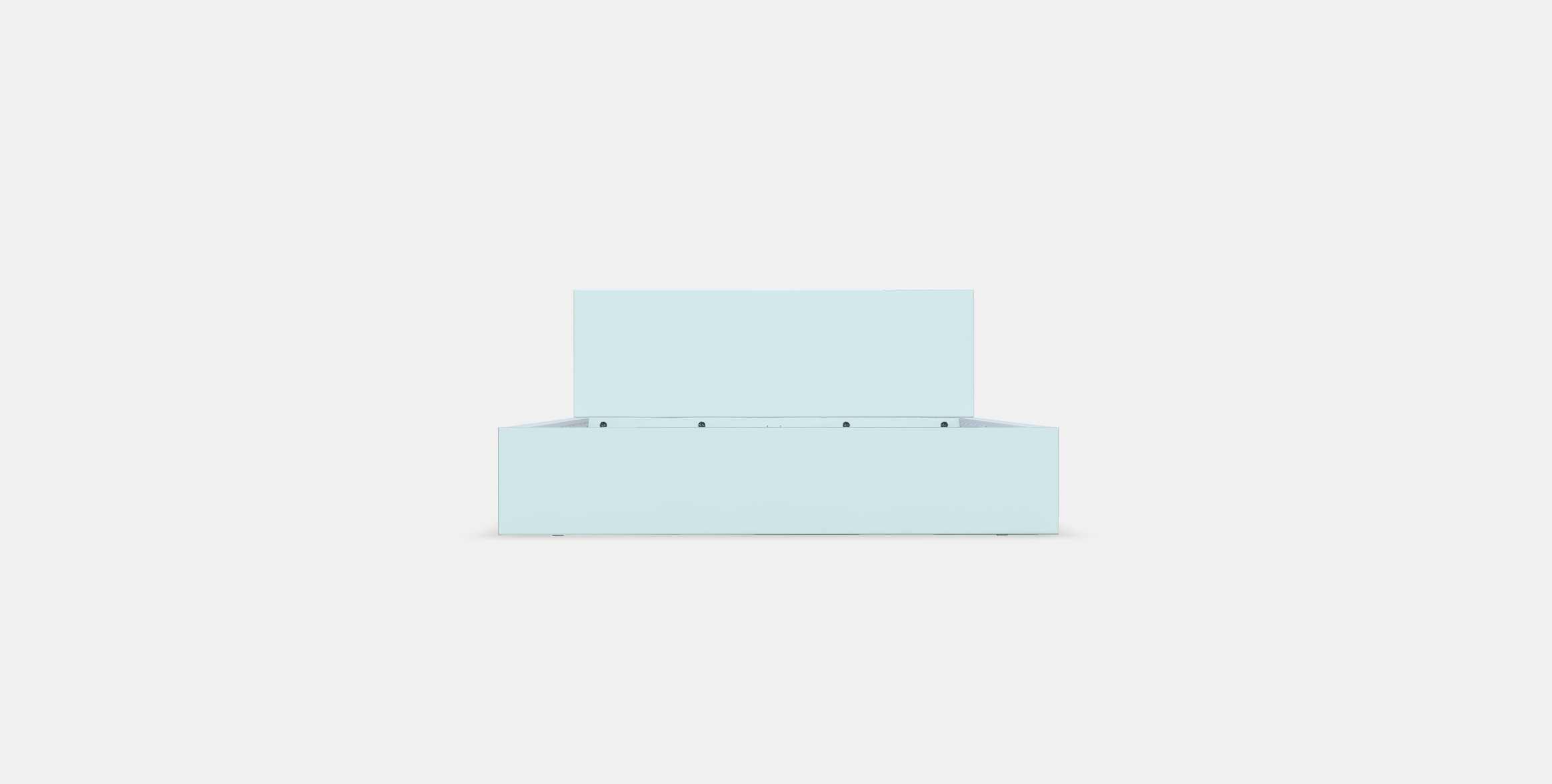 MALM Bed frame high 80 Low-poly 3D model_9