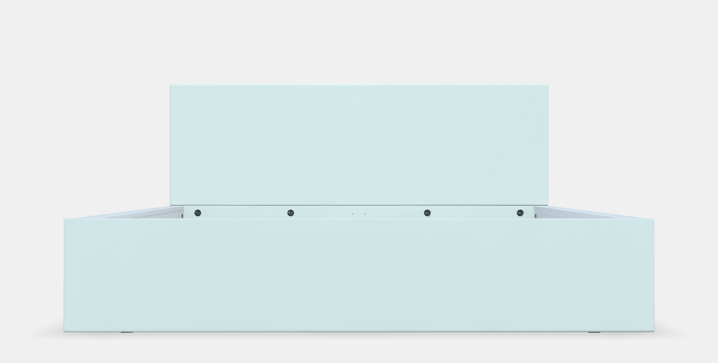 MALM Bed frame high 80 Low-poly 3D model_11