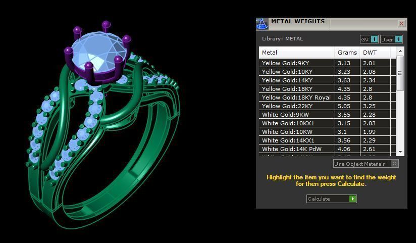 Luxury Diamond Ring 3dm obj stl 3d model print  3D print model_10