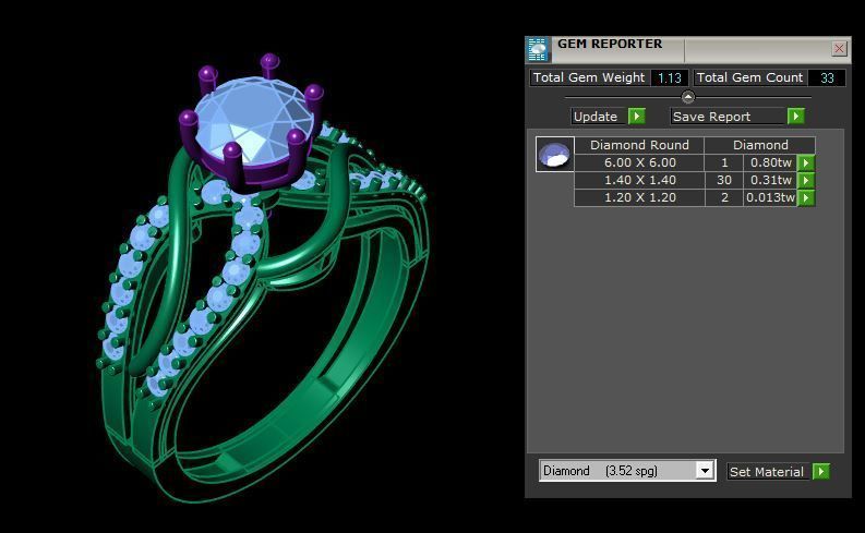 Luxury Diamond Ring 3dm obj stl 3d model print  3D print model_9