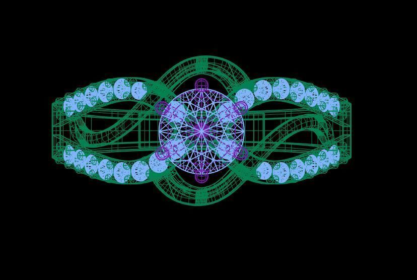 Luxury Diamond Ring 3dm obj stl 3d model print  3D print model_5