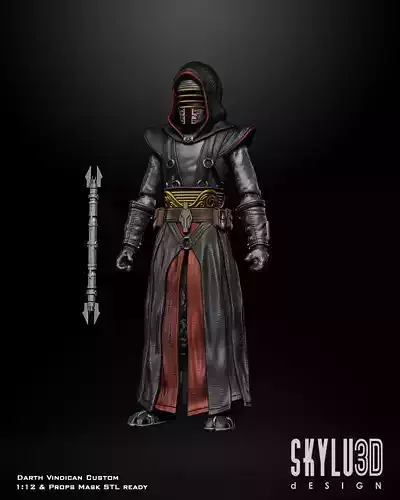 Darth Vindican One12 Scale Armor Custom 3D print model