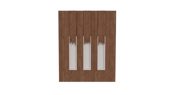 Stylish 3D Wall Decoration 3D model