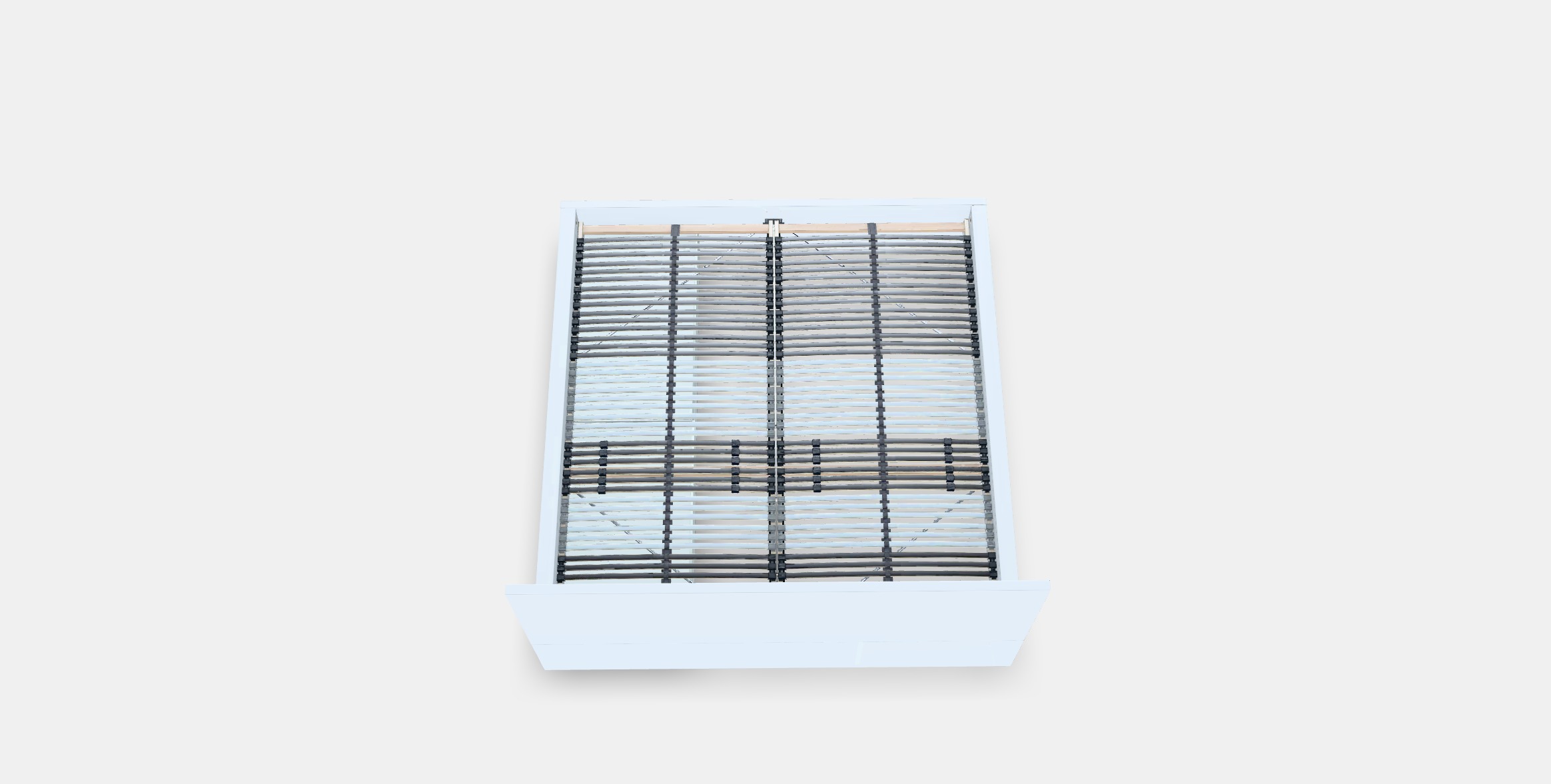 MALM Bed frame high w 2 storage boxes 27 Low-poly 3D model_3