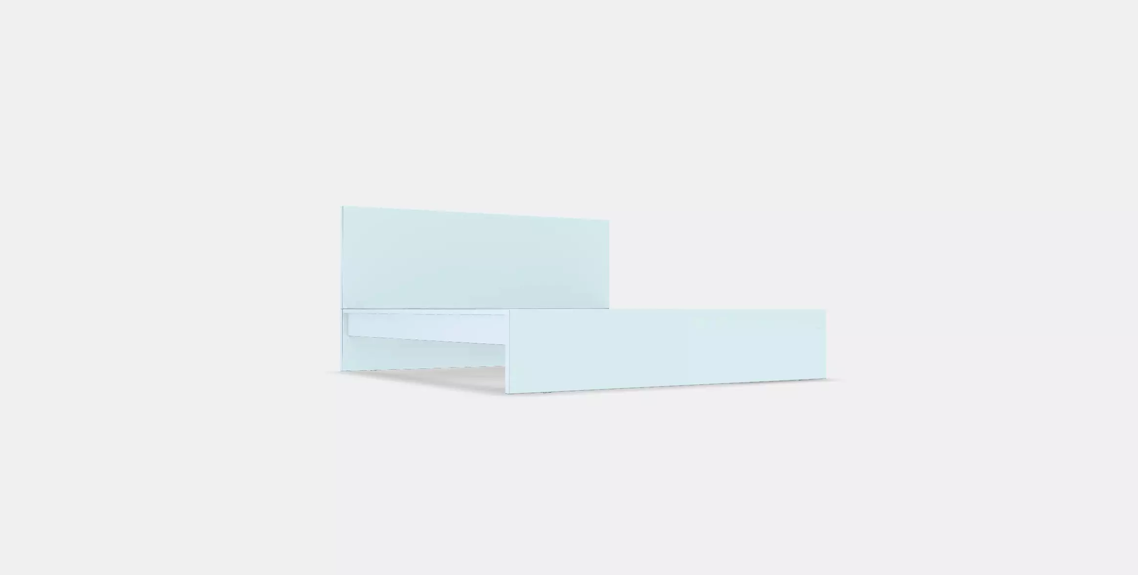 MALM Bed frame high w 2 storage boxes 27 Low-poly 3D model_0