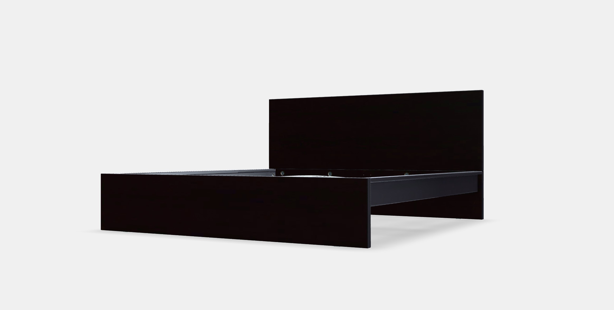 MALM Bed frame high 84 Low-poly 3D model_13