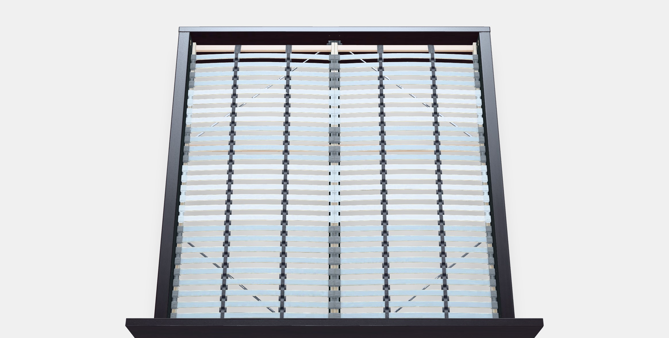 MALM Bed frame high 84 Low-poly 3D model_3