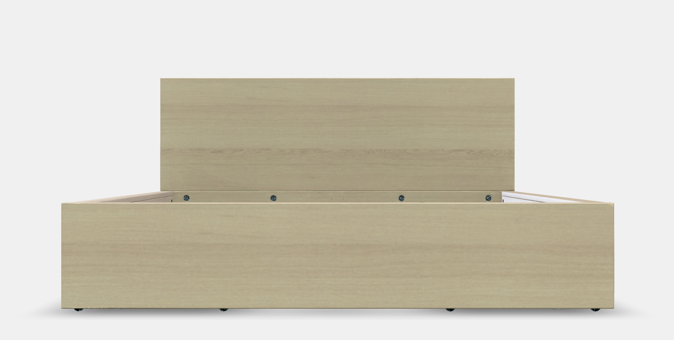 MALM Bed frame high w 2 storage boxes 29 Low-poly 3D model_11