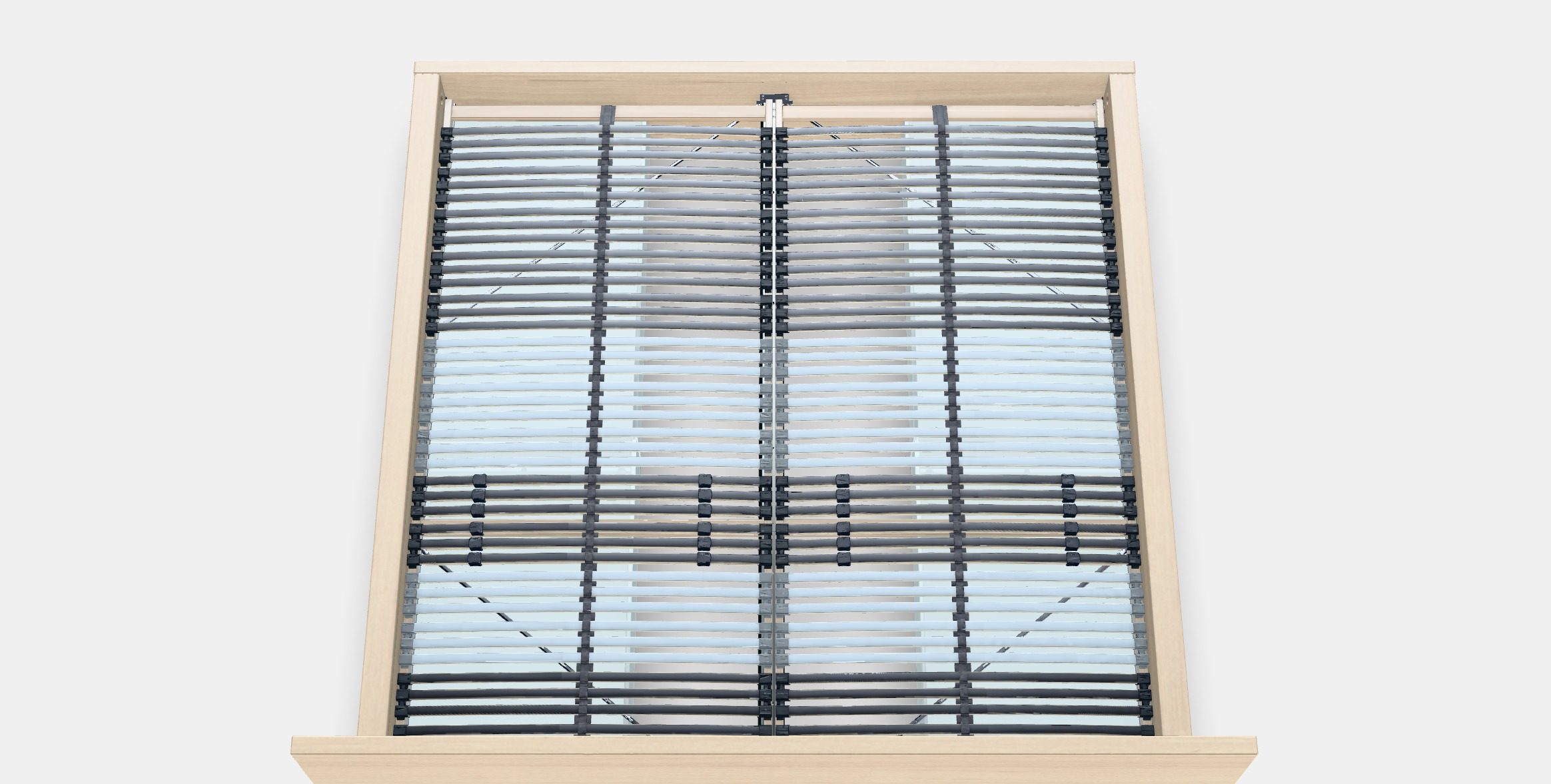 MALM Bed frame high w 2 storage boxes 29 Low-poly 3D model_5