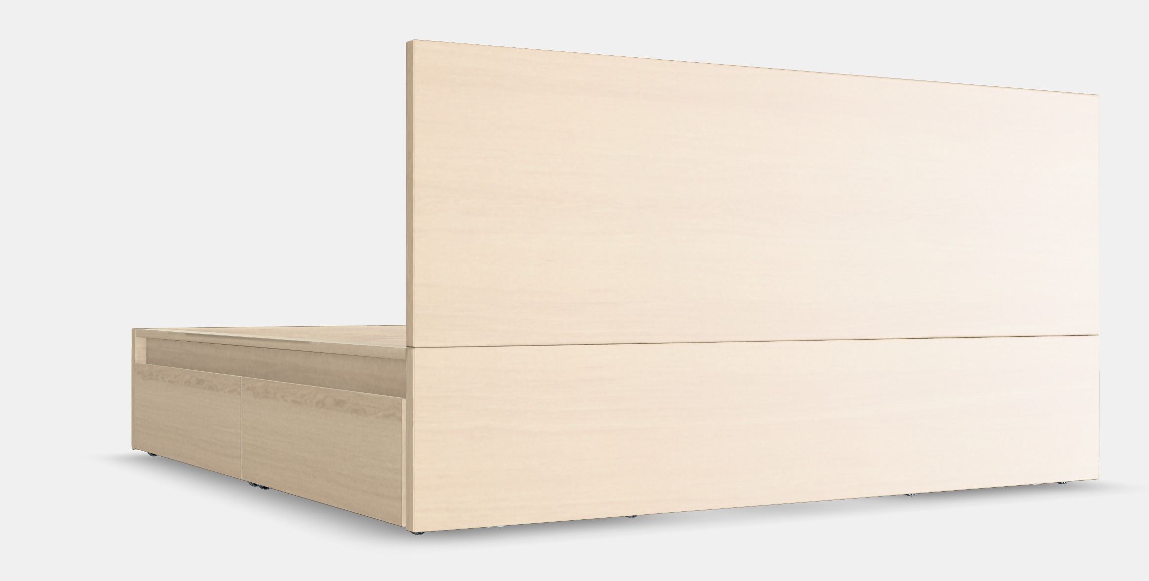 MALM Bed frame high w 2 storage boxes 29 Low-poly 3D model_3