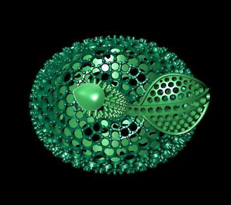 Apple Diamond rare Ring 3dm stl obj 3D print model 3D print model_8