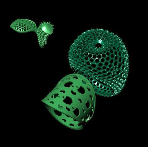 Apple Diamond rare Ring 3dm stl obj 3D print model 3D print model_11