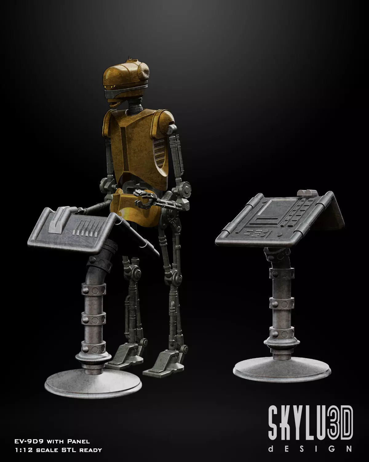 EV-9D9 with Computer Panel One12 Scale 3D print files 3D print model