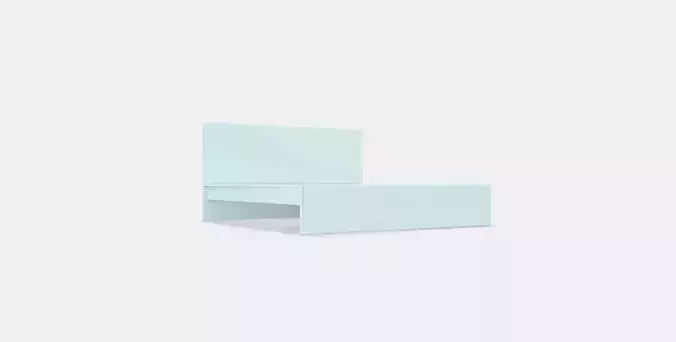 MALM Bed frame high w 2 storage boxes 30