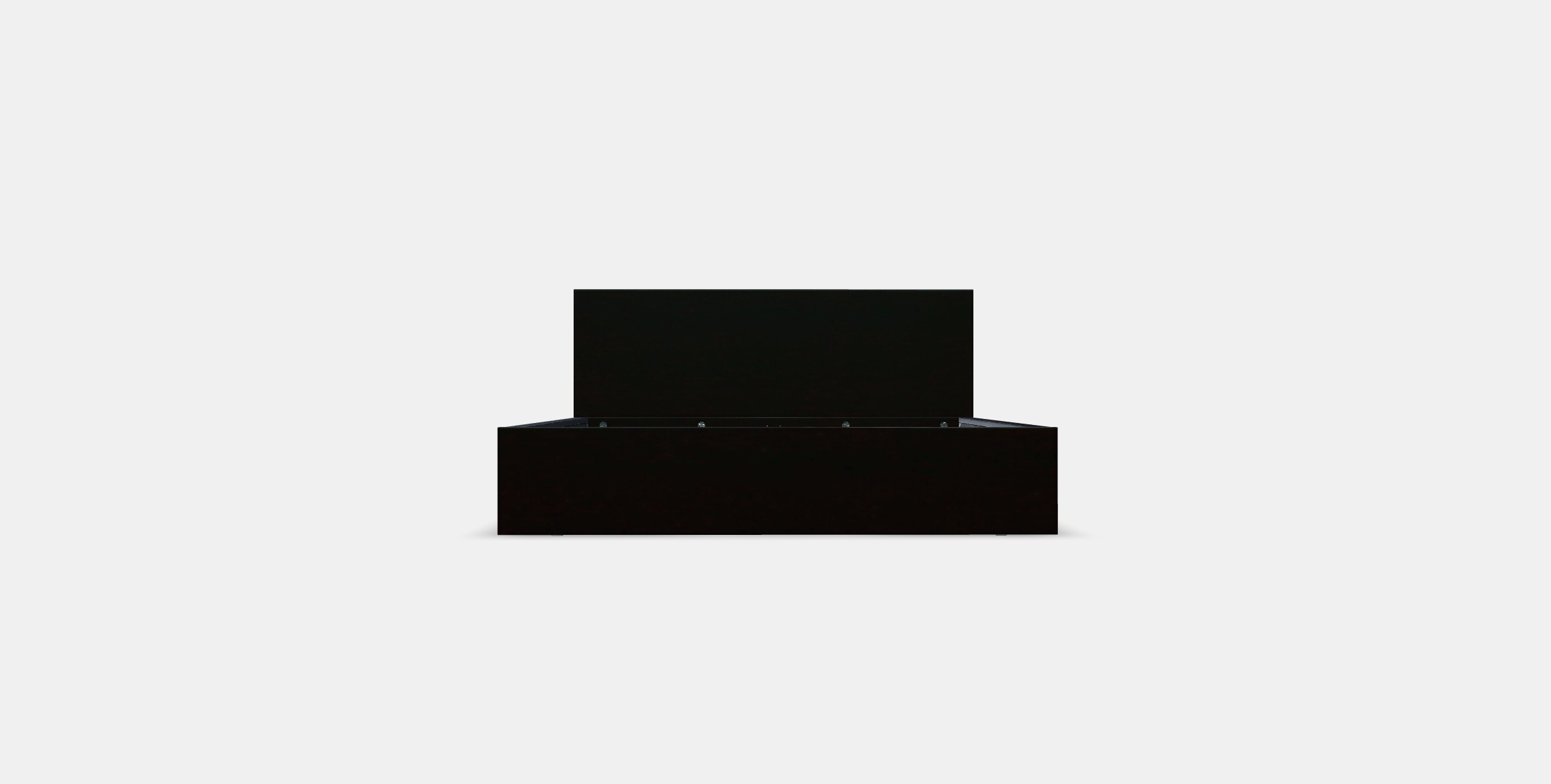 MALM Bed frame high w 4 storage boxes 19 Low-poly 3D model_10