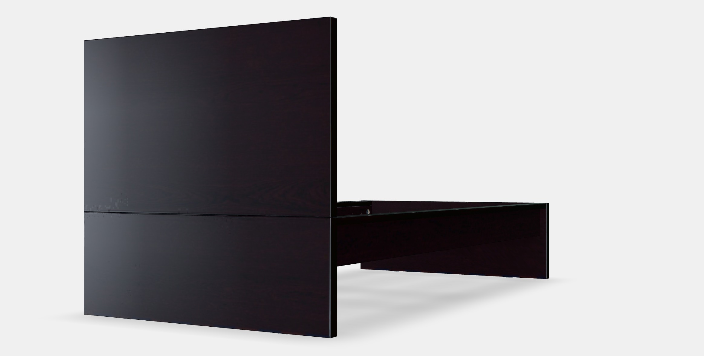 MALM Bed frame high 88 Low-poly 3D model_6