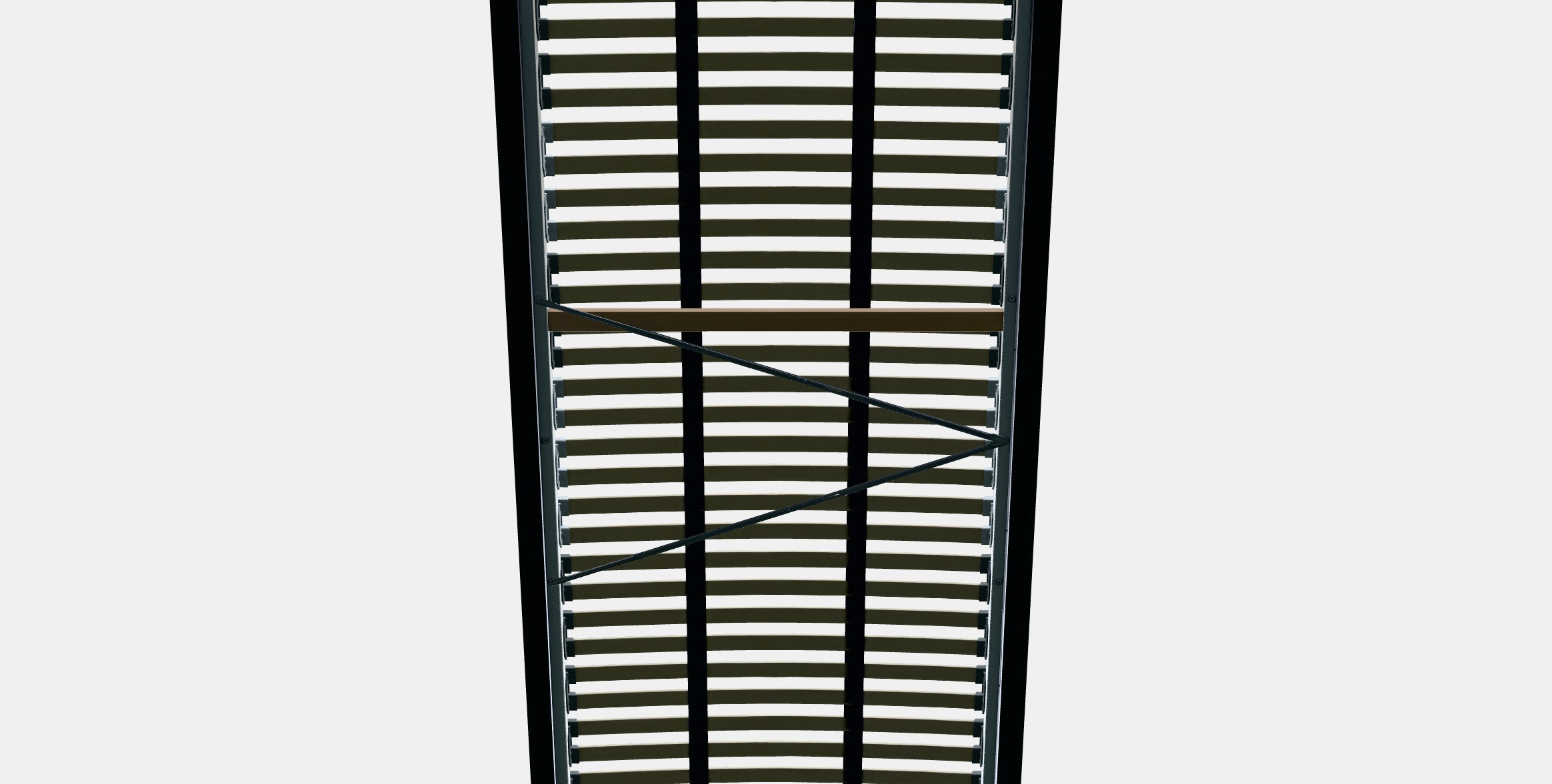 MALM Bed frame high 88 Low-poly 3D model_8