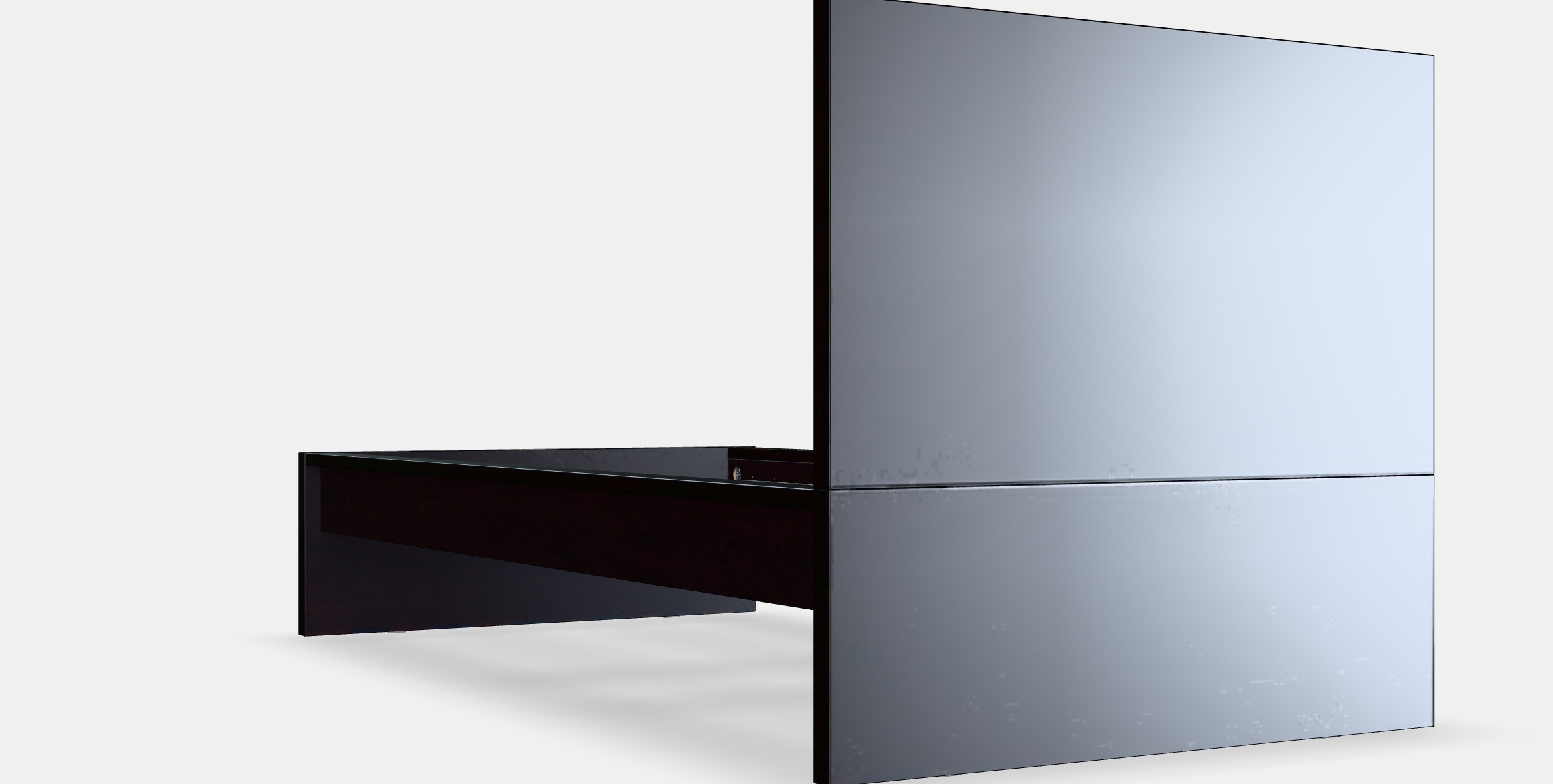 MALM Bed frame high 88 Low-poly 3D model_2