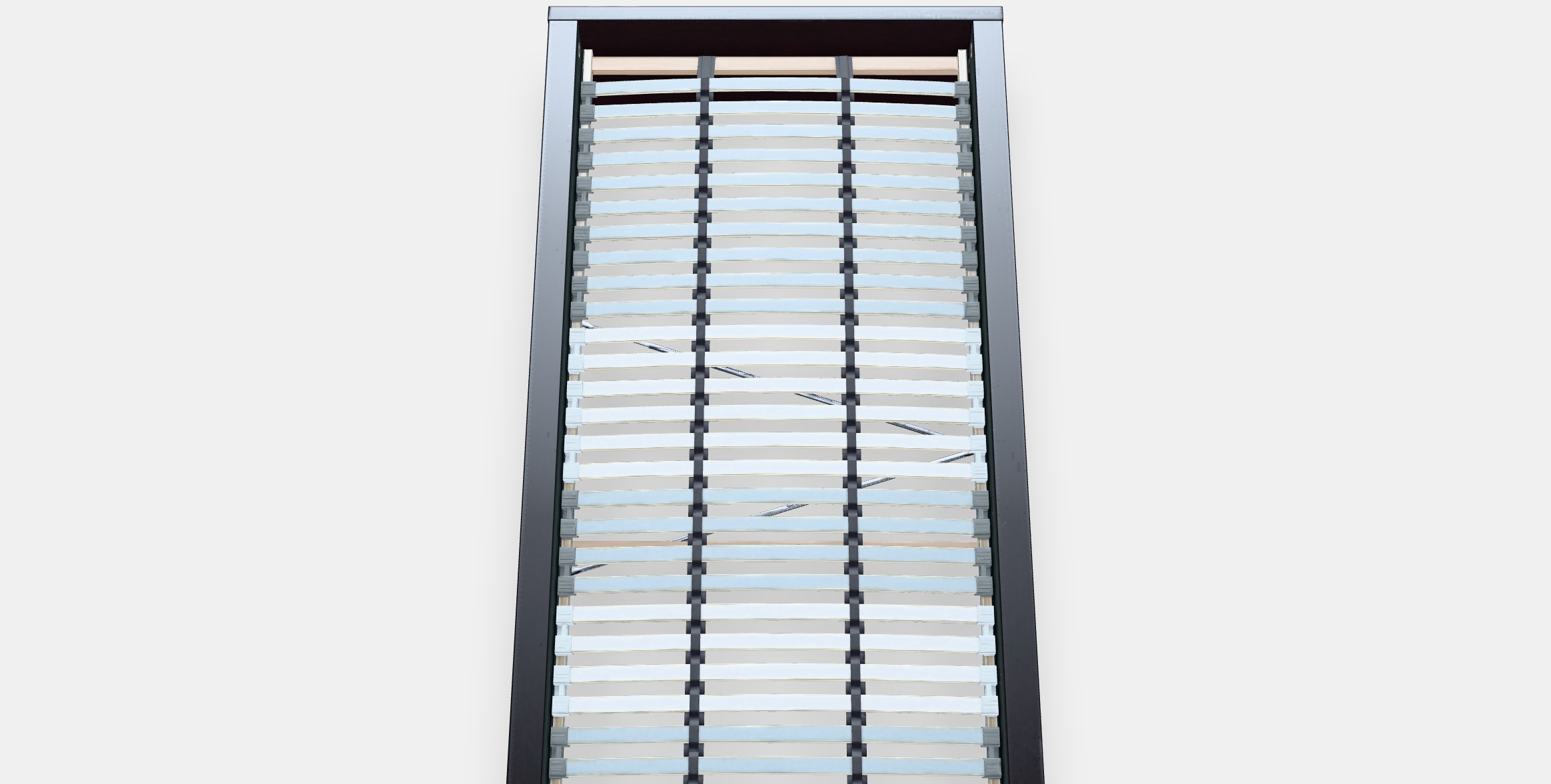 MALM Bed frame high 88 Low-poly 3D model_4