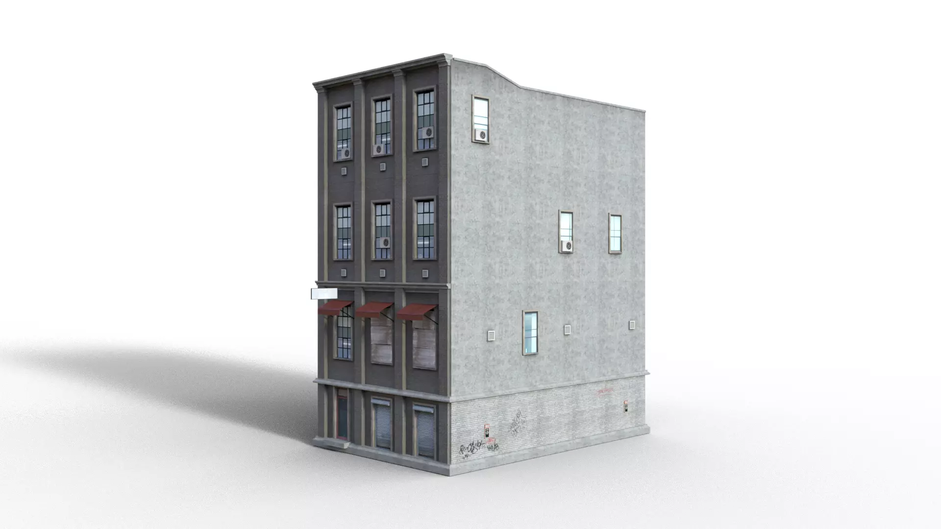 Building Free low-poly 3D model