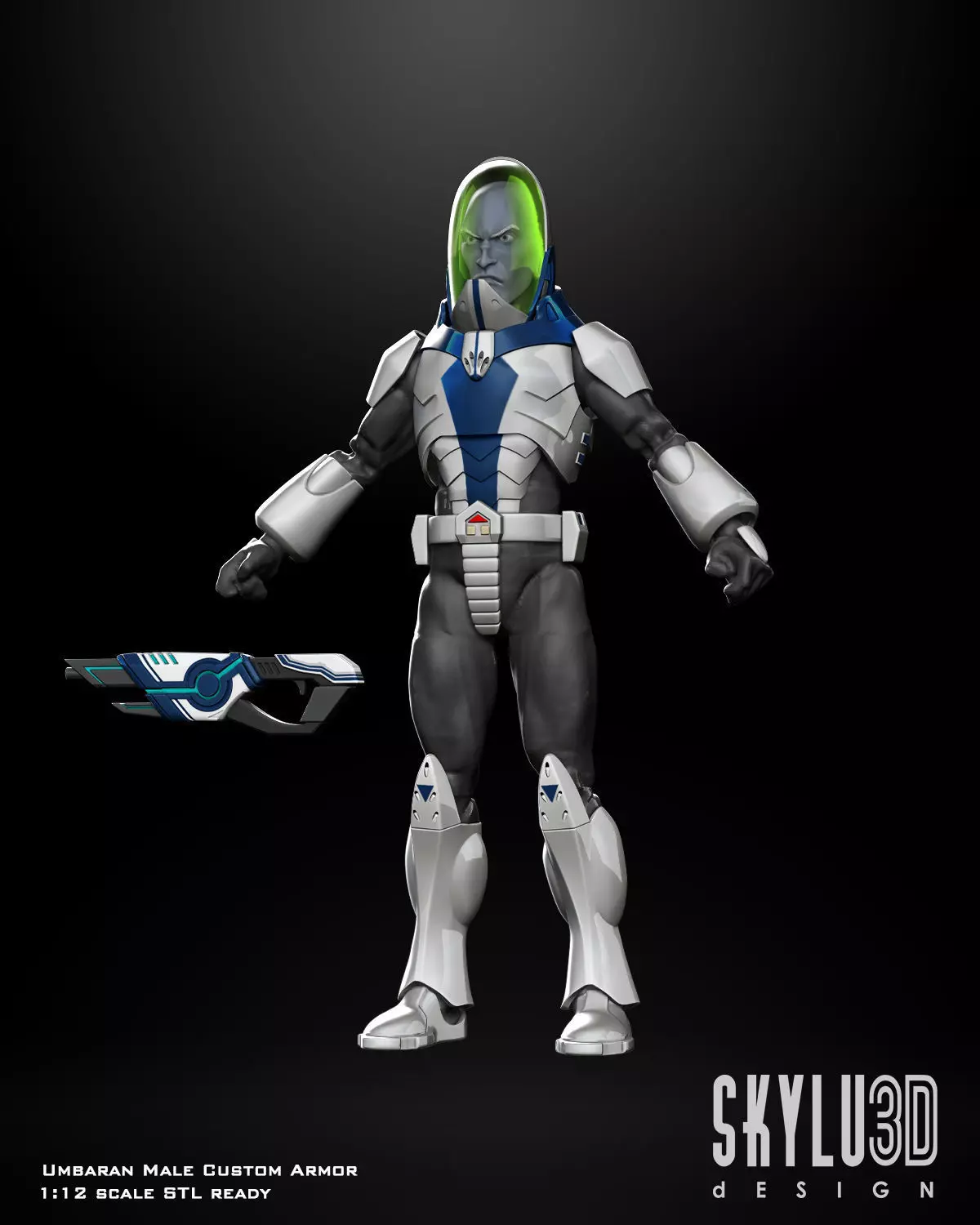 Umbaran Male Soldier One12 Scale Custom 3D print model