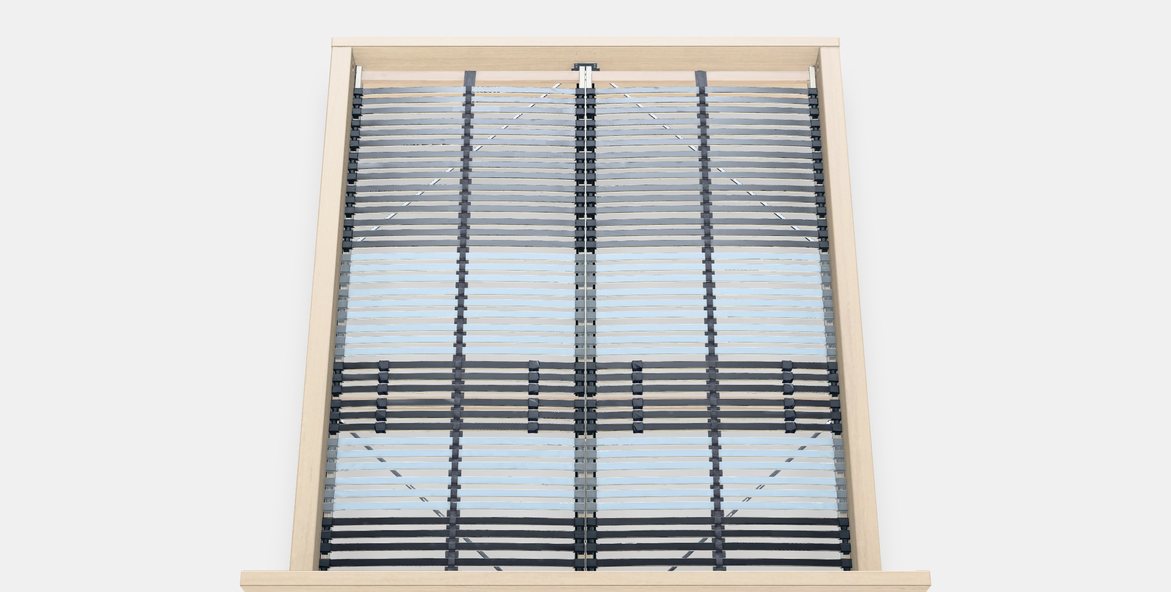 MALM Bed frame high 93 Low-poly 3D model_3