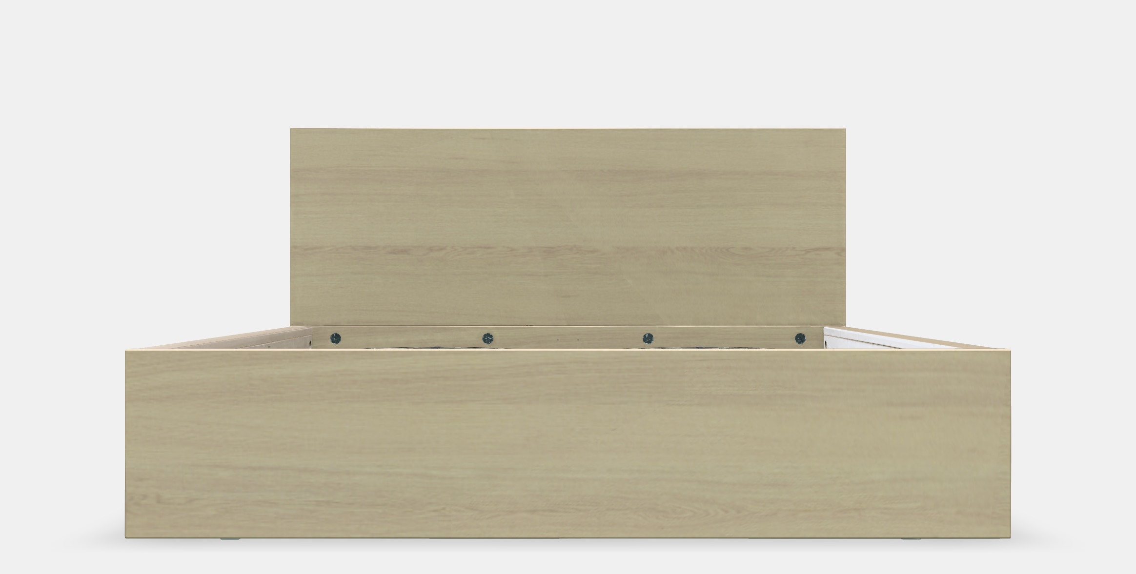 MALM Bed frame high 93 Low-poly 3D model_10