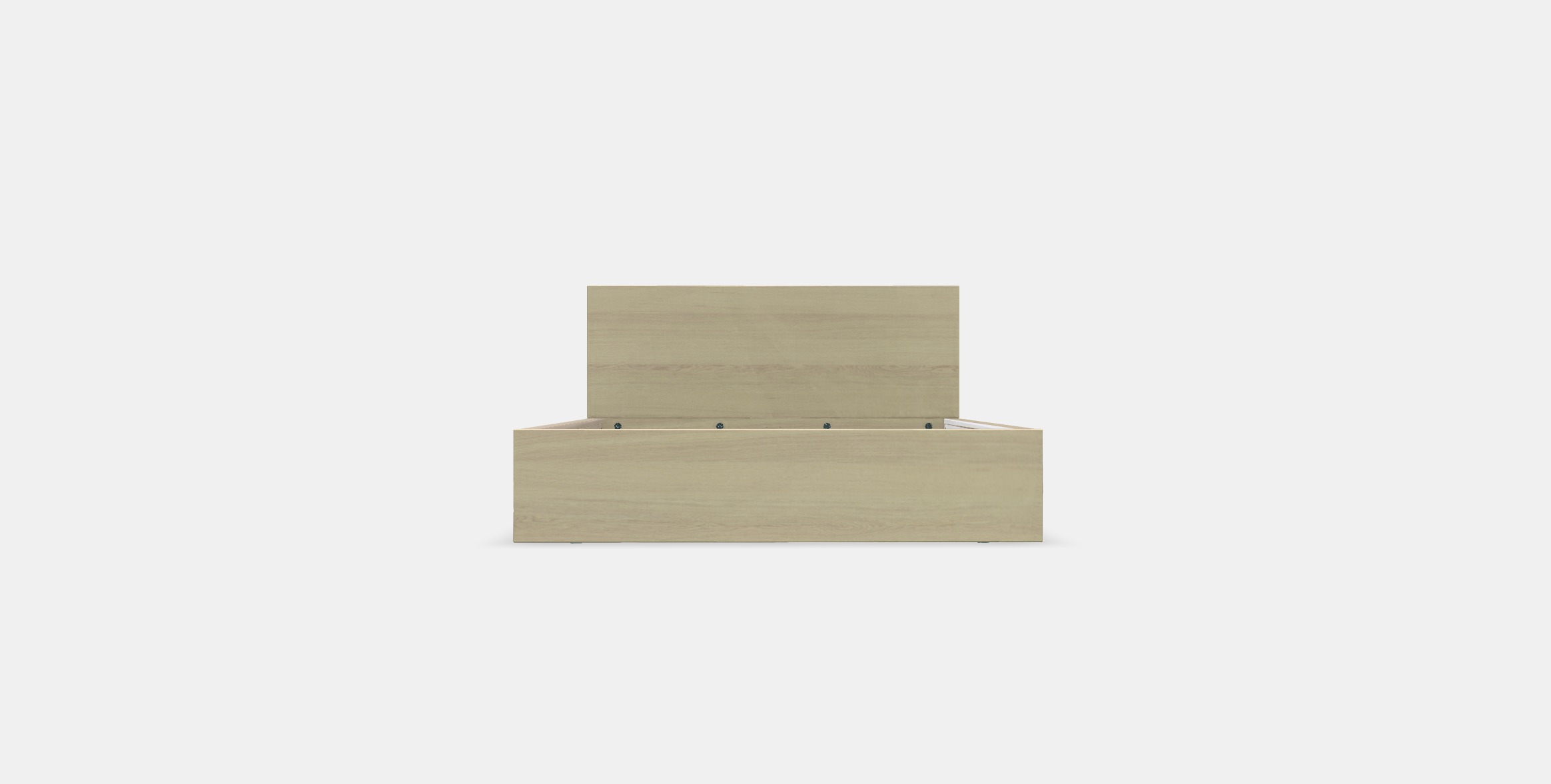 MALM Bed frame high 93 Low-poly 3D model_9