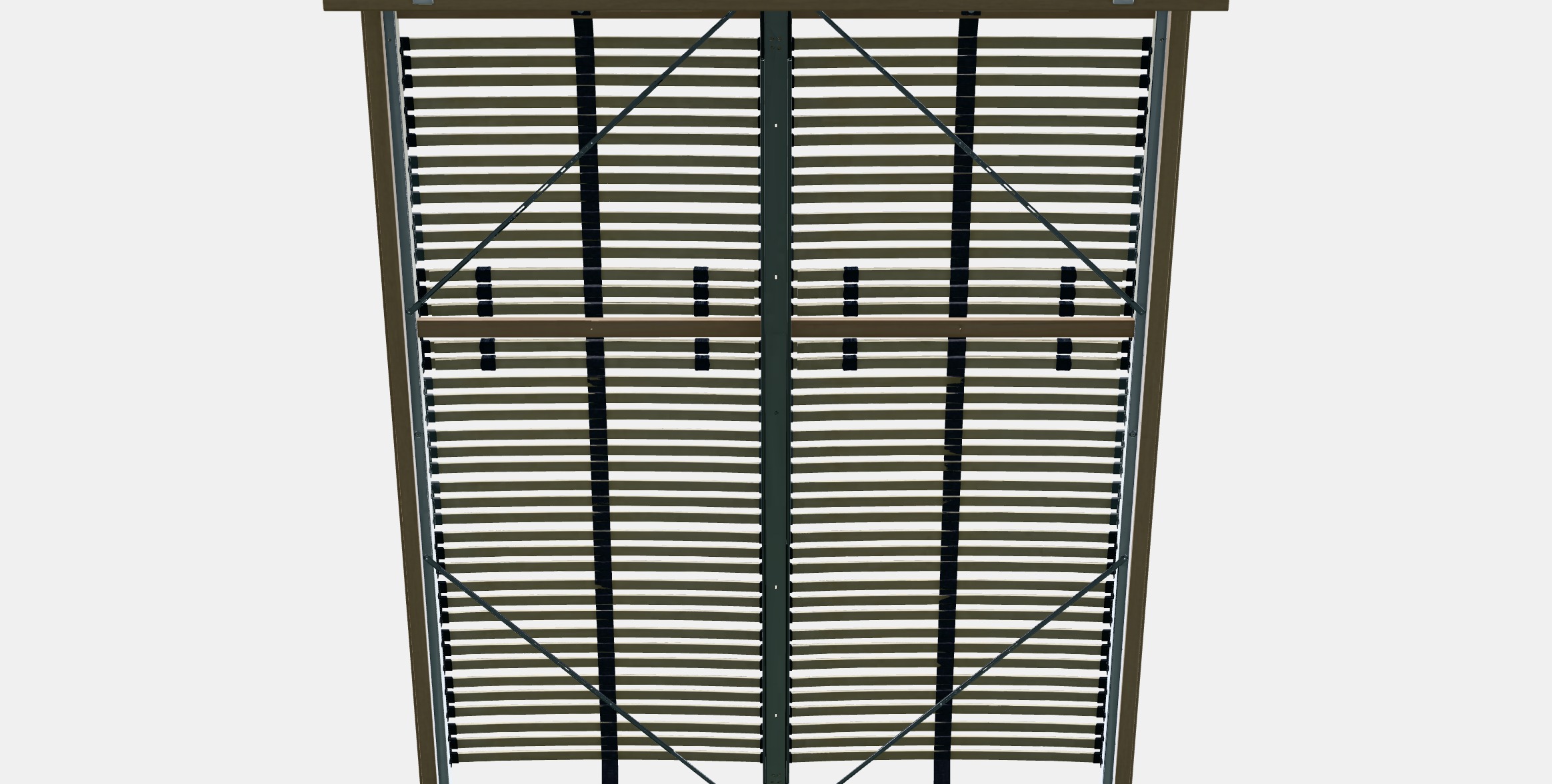 MALM Bed frame high 93 Low-poly 3D model_12