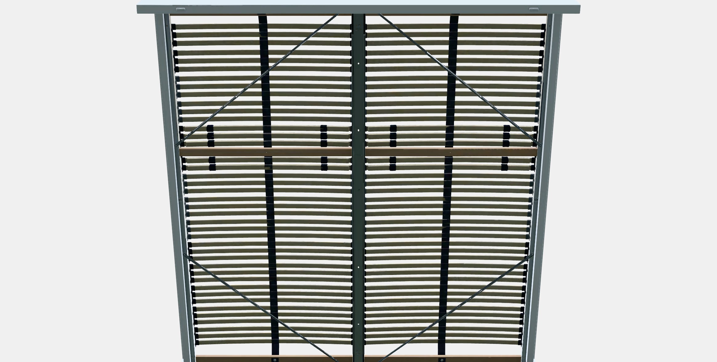 MALM Bed frame high 94 Low-poly 3D model_14