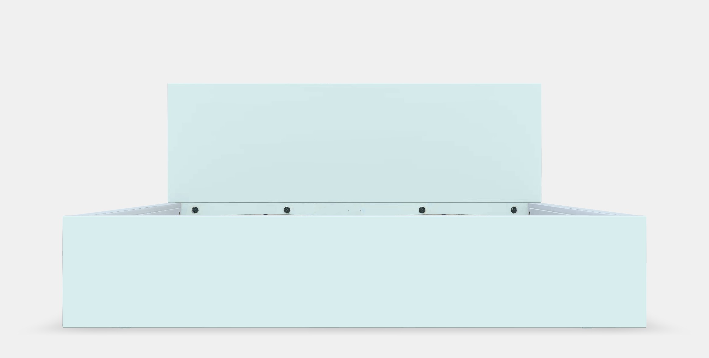 MALM Bed frame high 94 Low-poly 3D model_10