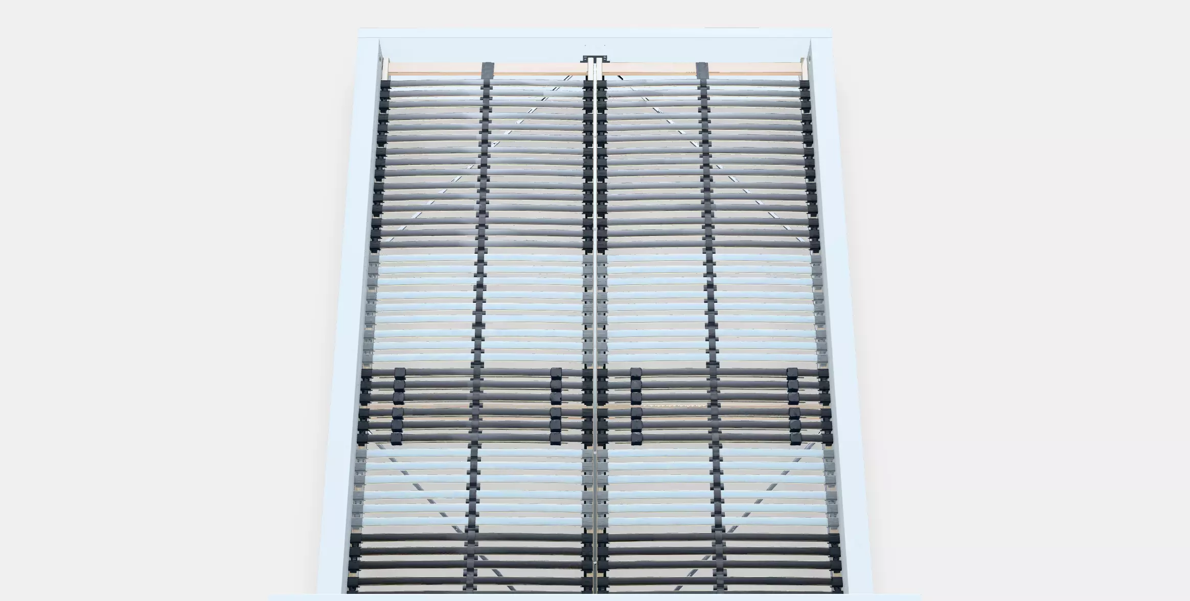 MALM Bed frame high 96 Low-poly 3D model_0