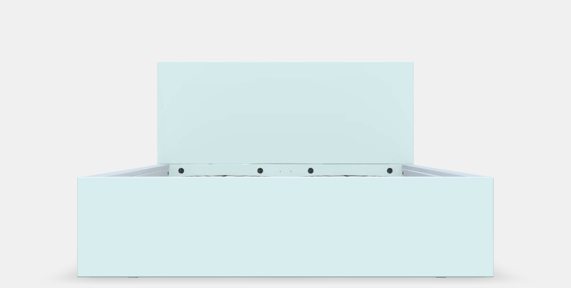 MALM Bed frame high 96 Low-poly 3D model_11
