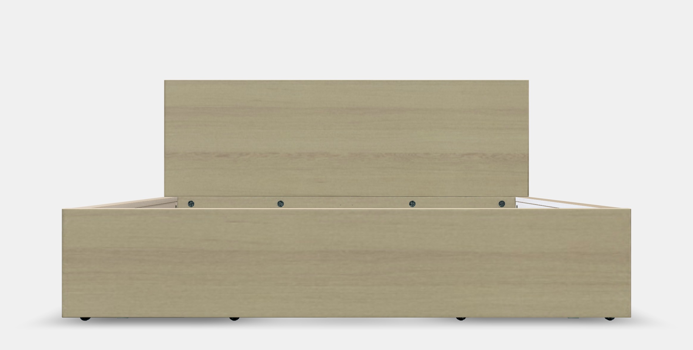 MALM Bed frame high w 2 storage boxes 31 Low-poly 3D model_11