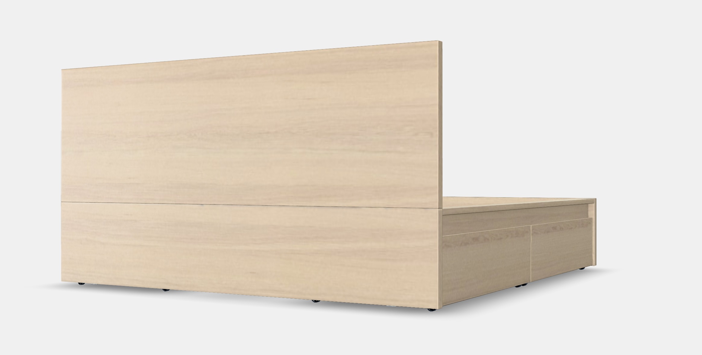 MALM Bed frame high w 2 storage boxes 31 Low-poly 3D model_3