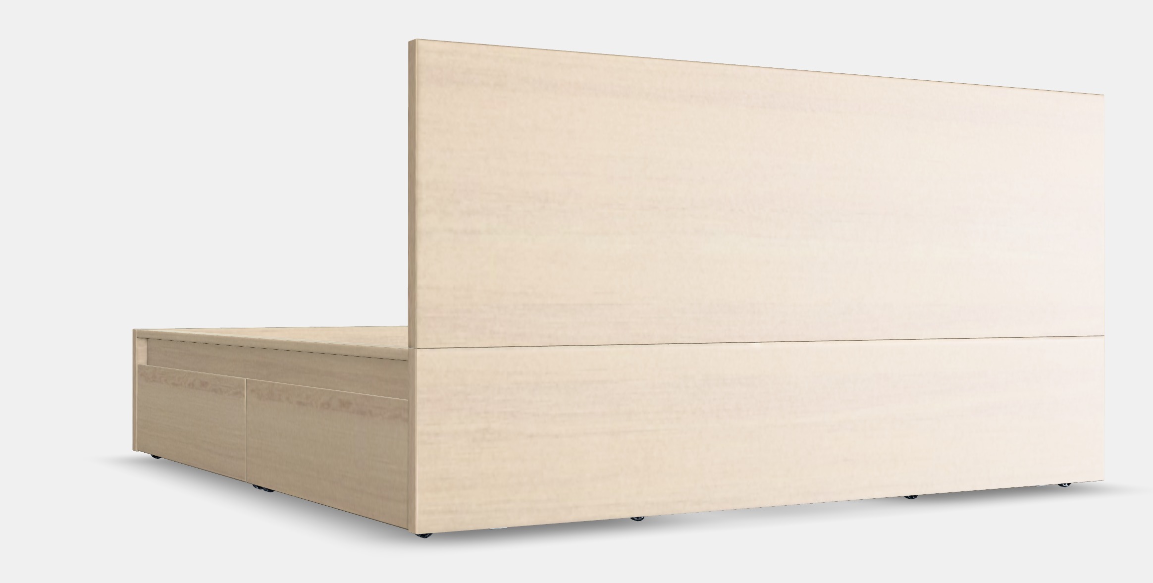 MALM Bed frame high w 2 storage boxes 31 Low-poly 3D model_9