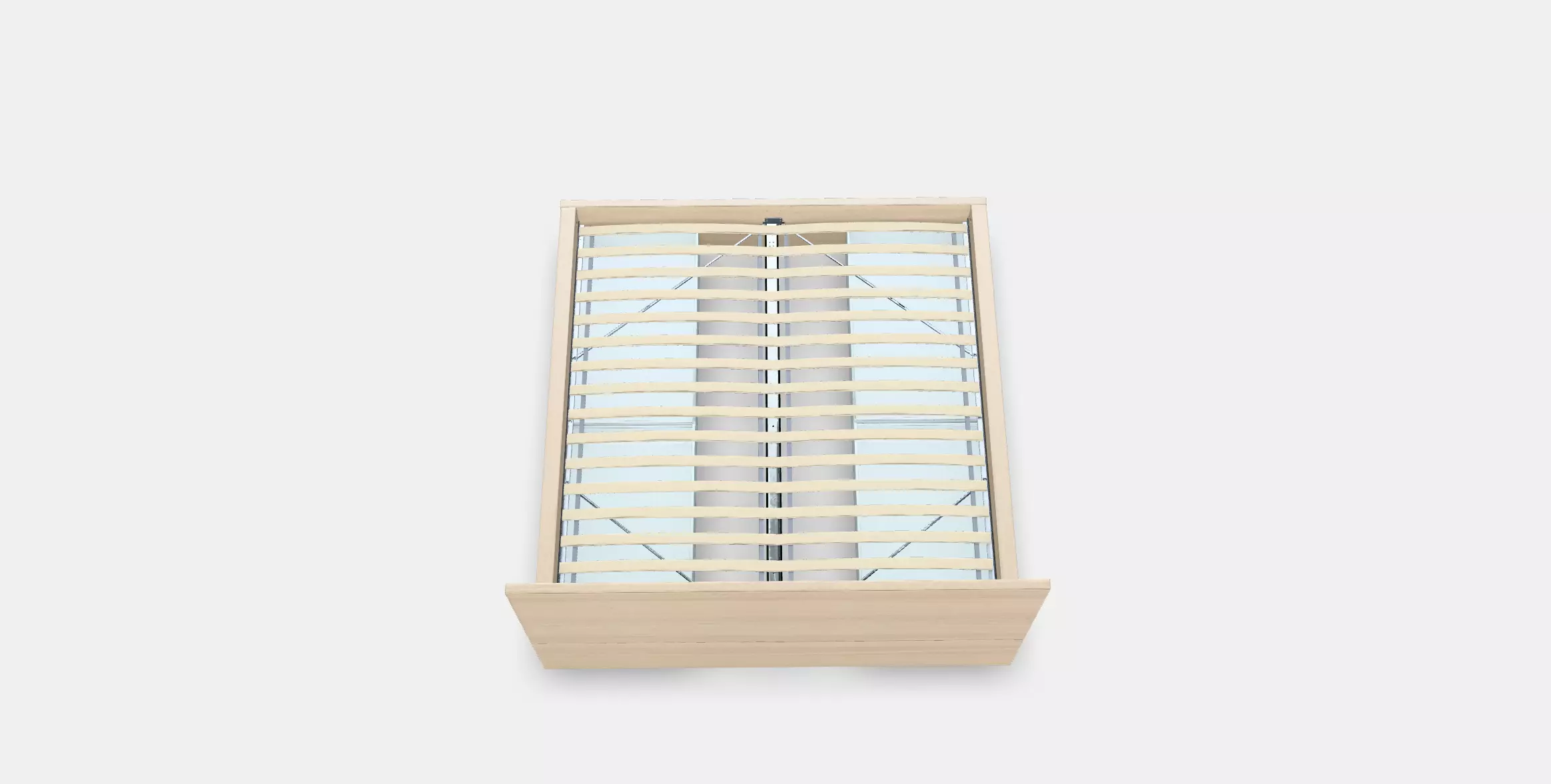 MALM Bed frame high w 2 storage boxes 31 Low-poly 3D model_0