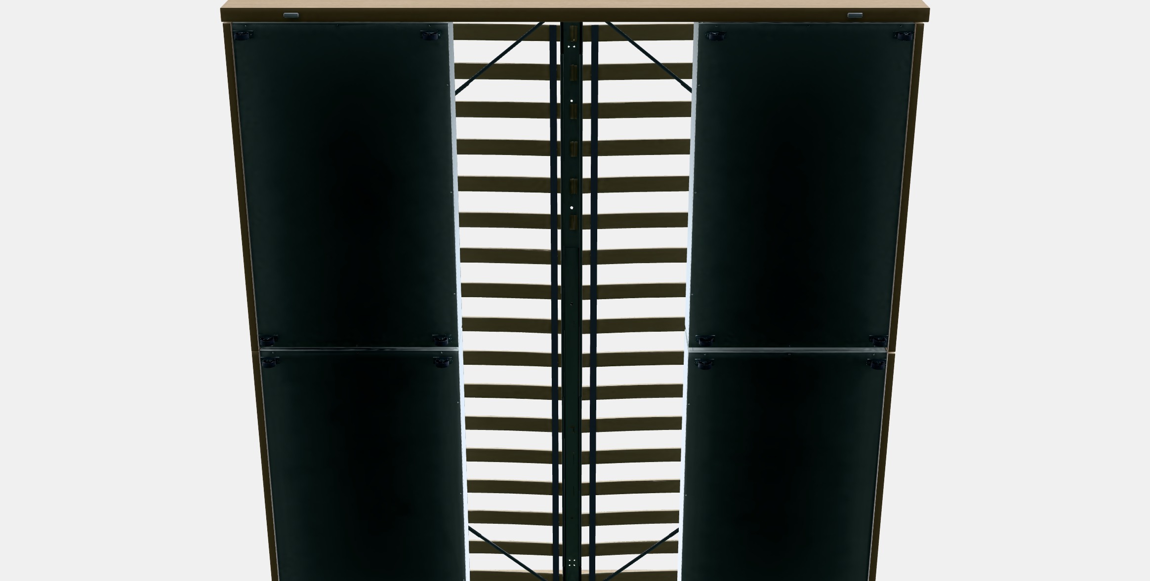 MALM Bed frame high w 2 storage boxes 31 Low-poly 3D model_5