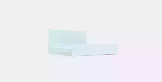 MALM Bed frame high w 2 storage boxes 32