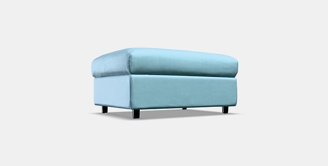 VIMLE Cover for footstool with storage 4 Low-poly 3D model