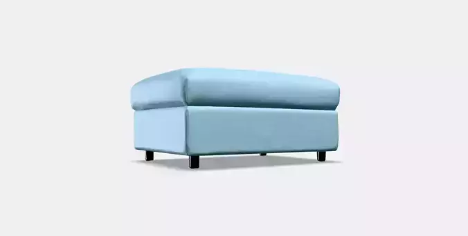 VIMLE Cover for footstool with storage 4