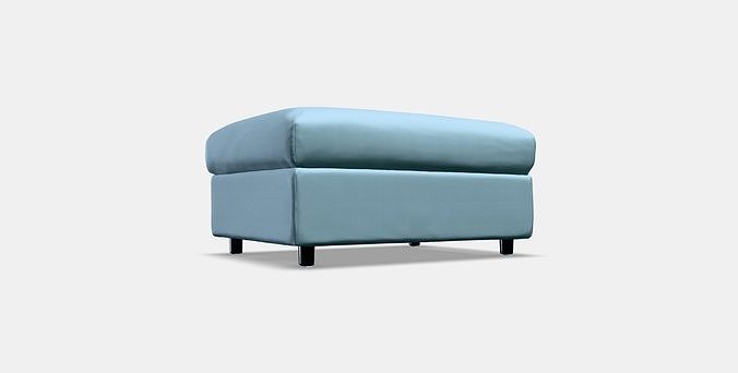 VIMLE Footstool with storage 10 Low-poly 3D model